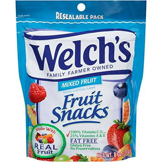 Welch's Fruit Snacks Mixed Fruit Bag, 8 Oz