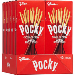 Pocky Chocolate Covered Biscuit Stick, Pack of 10, 1.4 oz per pack