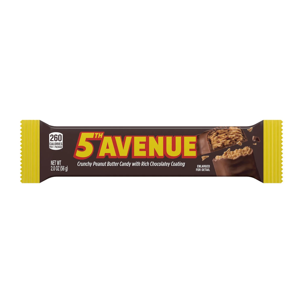 5Th Avenue Rich Chocolate Coated Crunchy Peanut Butter Candy, Bar 2 oz