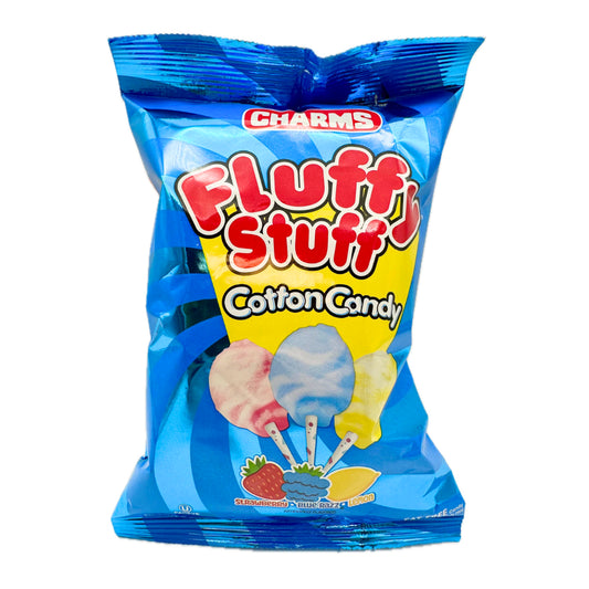 Charms Fluffy Stuff Cotton Candy, Variety Mix, 2.5 oz