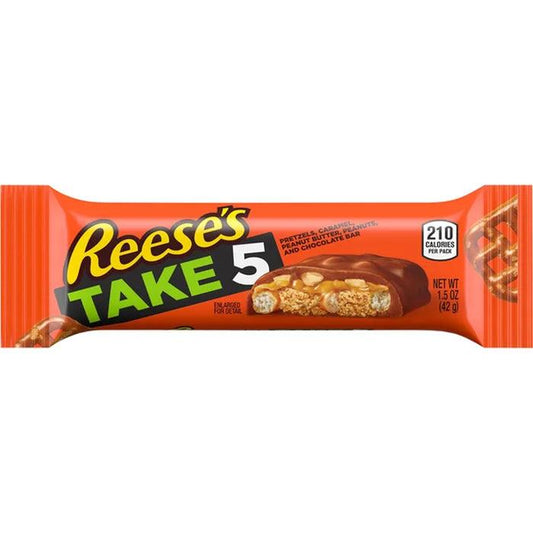 REESE'S TAKE5 Chocolate Peanut Butter Candy Bar, 1.5 oz - BargainBoxed.com