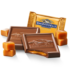 Ghirardelli Milk Chocolate Caramel Square, Single Square, 15 Grams