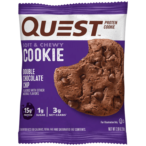 Quest Nutrition Protein Cookie, Double Chocolate Chip, 2.08 oz - BargainBoxed.com