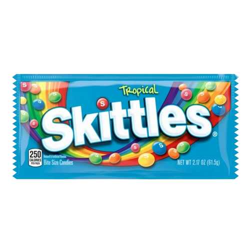 Skittles Tropical, Single Bag 2.17 oz