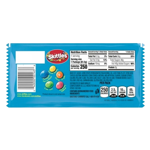 Skittles Tropical, Single Bag 2.17 oz