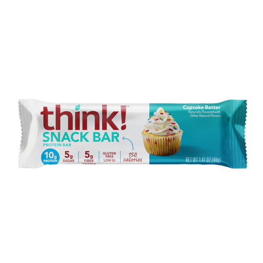 Think! Protein+ 150 Calorie Protein Bar, Cupcake Batter, 1.41 oz