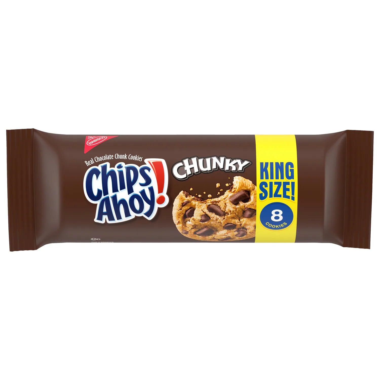 King-Size Chips Ahoy! Chunky Chocolate Chip Cookies, 8 Cookies, 4.15 oz - BargainBoxed.com