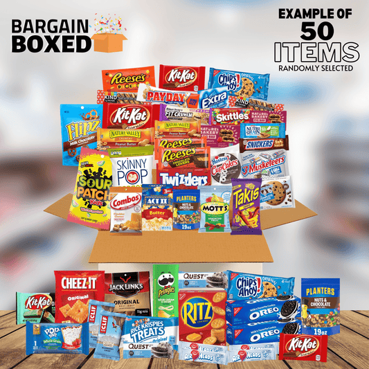 The Bargain Food Box | Discount Snack Box, Full Size Candy Bars In Bulk, Salvage Grocery, Candy In Bulk, Discount Food & More! - BargainBoxed.com