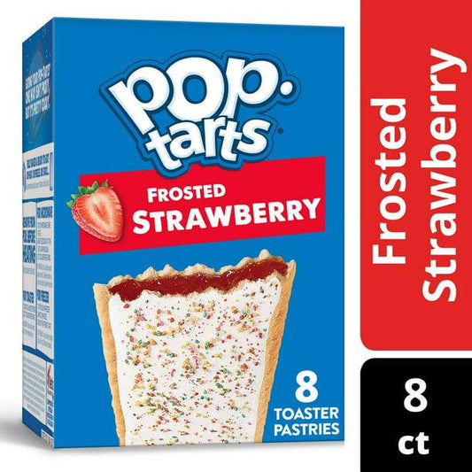 Pop-Tarts Frosted Strawberry Breakfast Toaster Pastries, 13.5 oz, 8 Count - BargainBoxed.com