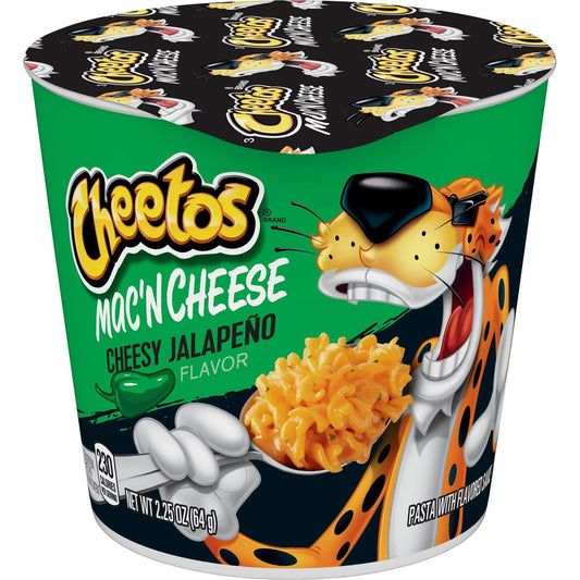 Cheetos Mac 'N Cheese, Cheesy Jalapeno Flavor, 2.25 oz Cups, 12 Count - BargainBoxed.com